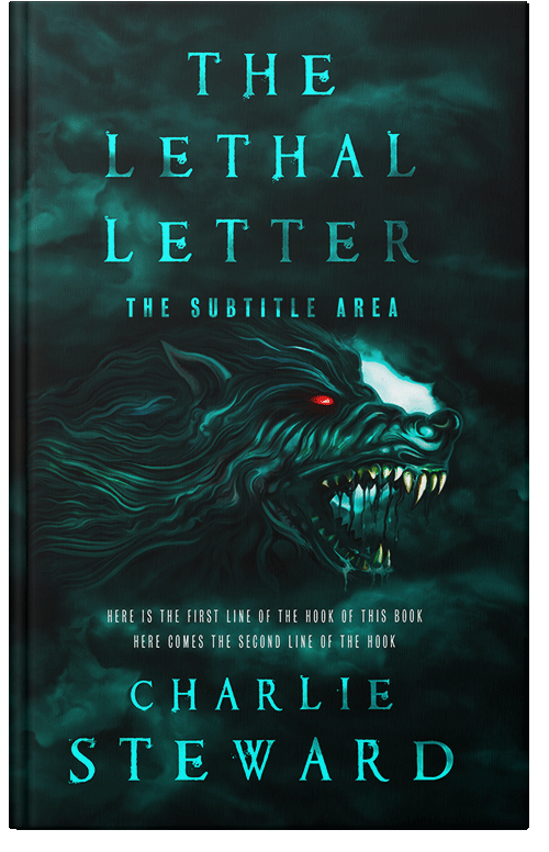 Front view of Premade Fantasy Book Cover - Black Pearl