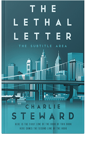 Pre Made Book Cover Nile Blue