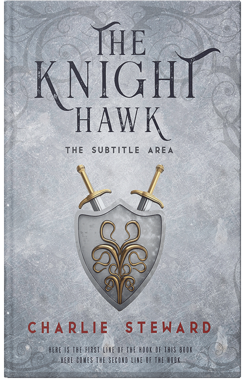 Front view of Premade Historical Book Cover - French Gray