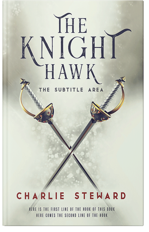 Front view of Premade Fantasy Book Cover - Periglacial Blue