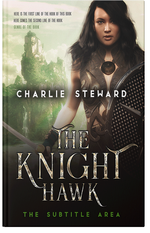 Front view of Premade Fantasy Book Cover - Tana