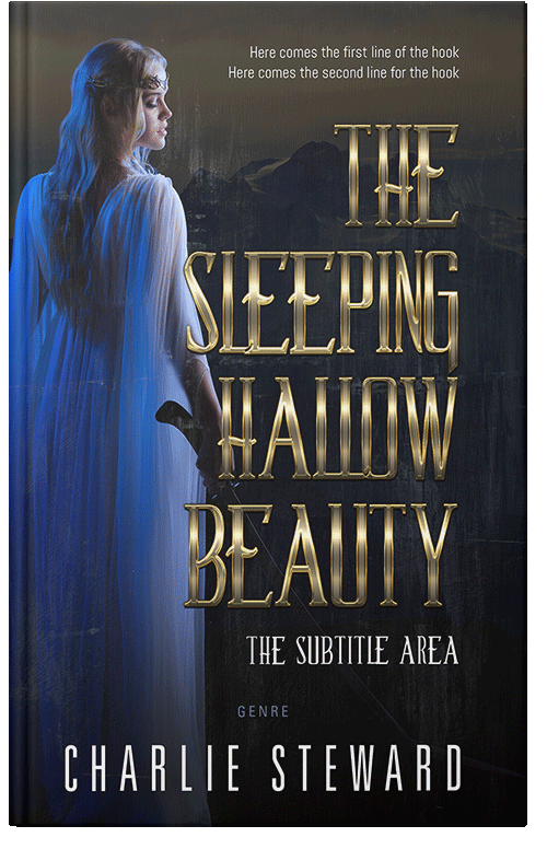 Front view of Premade Fantasy Book Cover - Shark