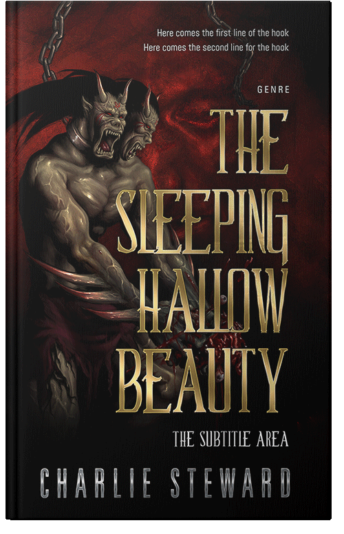 Front view of Premade Fantasy Book Cover - Asphalt