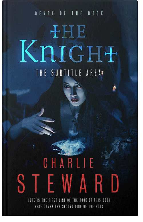 Front view of Premade Fantasy Book Cover - Black Pearl