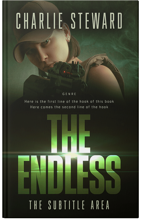 Front view of Premade Teen & Young Adult Book Cover - Black Olive