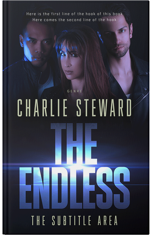 Front view of Premade Action & Adventure Book Cover - Cinder