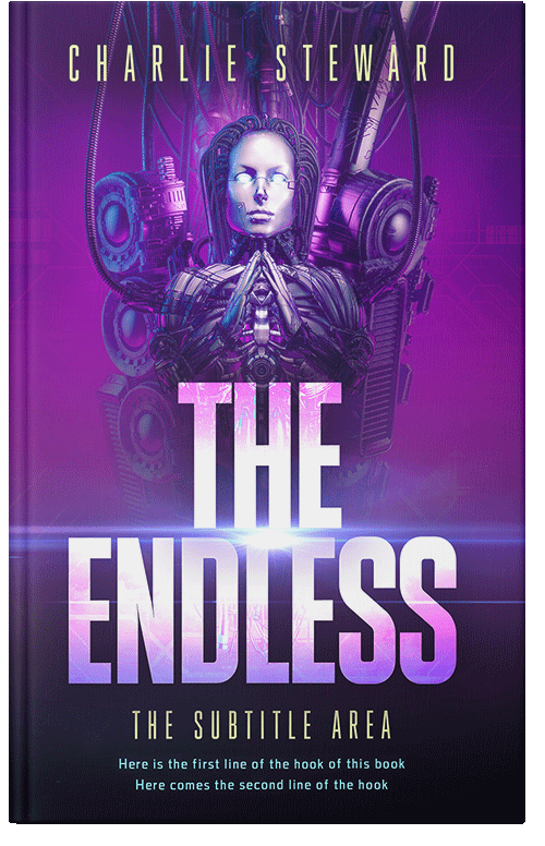 Front view of Premade Science Fiction Book Cover - Honey Flower