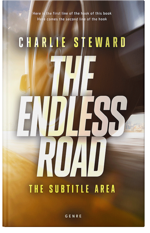 Front view of Premade Action & Adventure Book Cover - Potters Clay