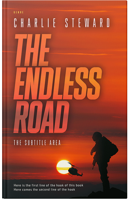 Front view of Premade Apocalyptica Book Cover - Orange Roughy