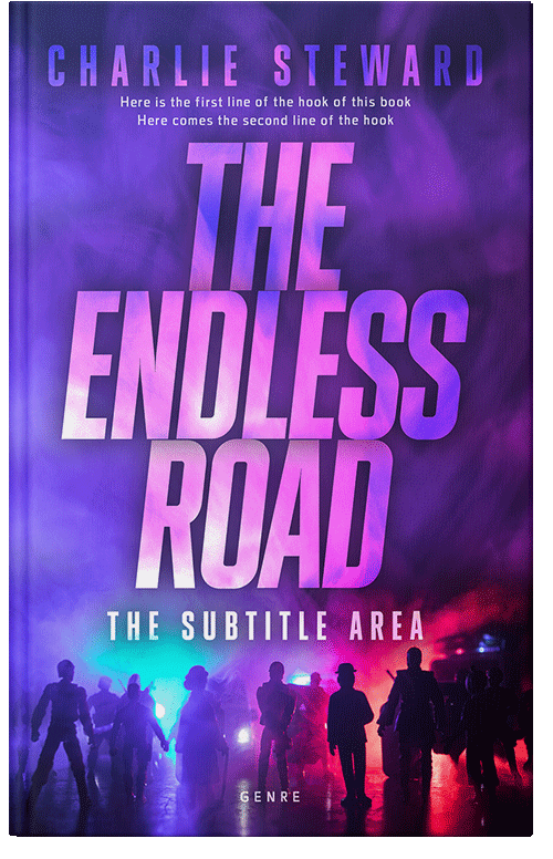 Front view of Premade Action & Adventure Book Cover - Daisy Bush