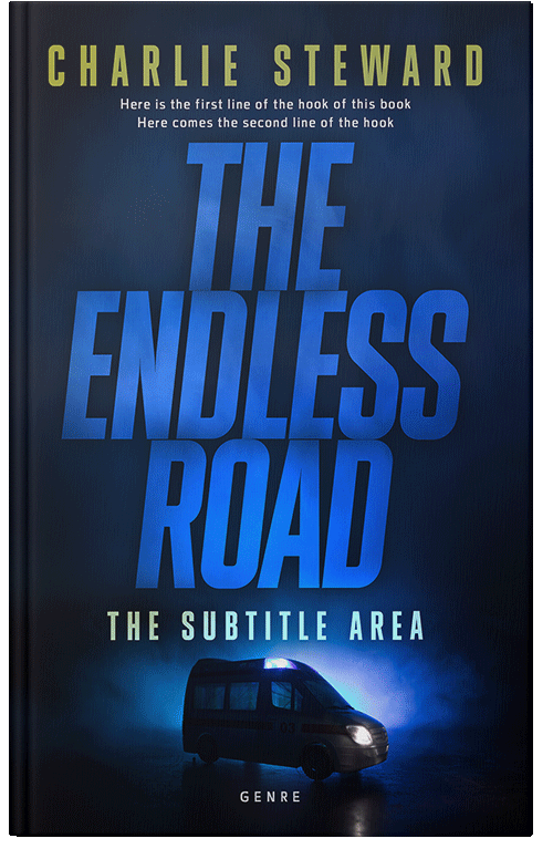 Front view of Premade Action & Adventure Book Cover - Black Pearl