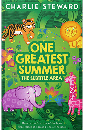 Pre Made Book Cover Sea Green