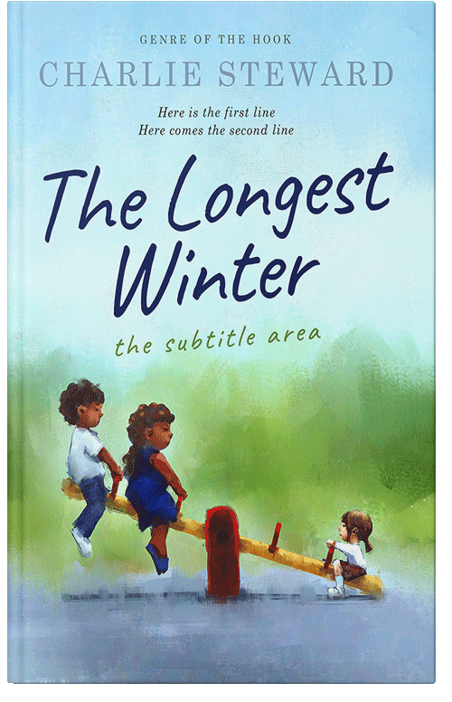 Front view of Premade Teen & Young Adult Book Cover - Jagged Ice