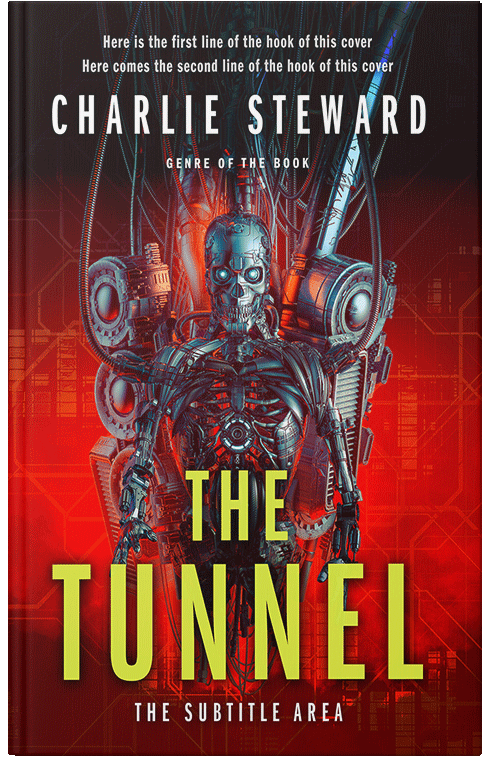 Front view of Premade Science Fiction Book Cover - Flame Pea