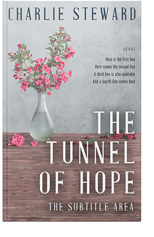 Pre Made Book Cover Pink Swan