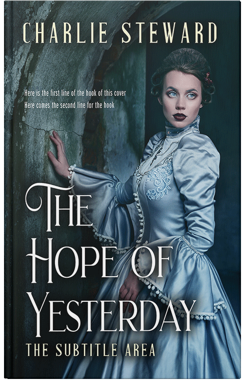 Front view of Premade Historical Book Cover - Timber Green