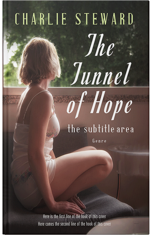 Front view of Premade Romance Book Cover - English Walnut