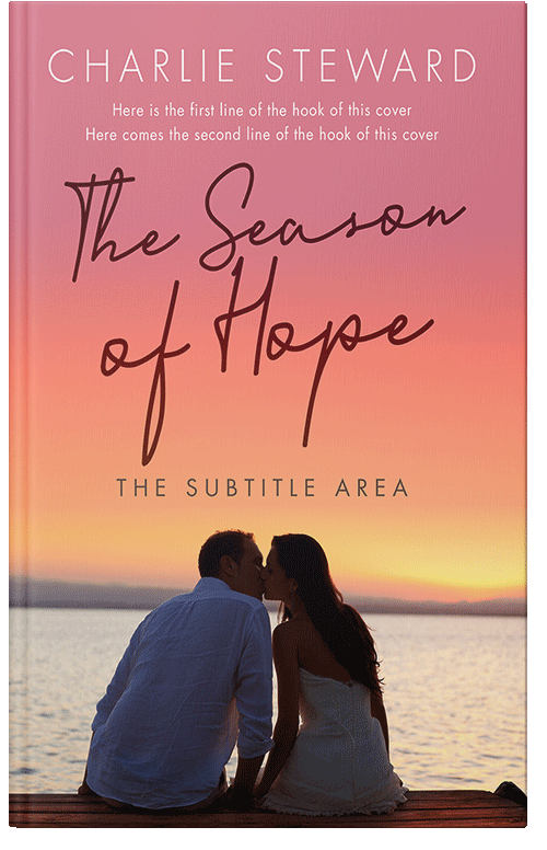 Front view of Premade Romance Book Cover - Tonys Pink