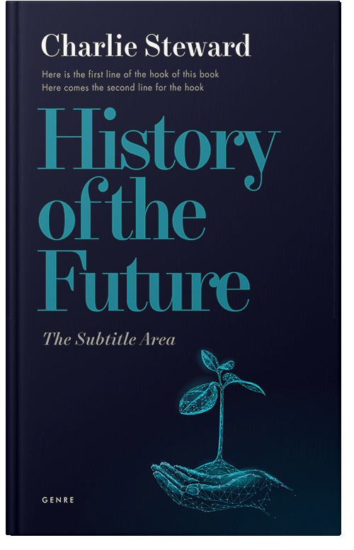 Front view of Premade Environment & Ecology Book Cover - Black Pearl