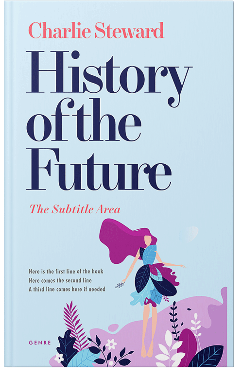 Front view of Premade Chick Lit Book Cover - White Ice