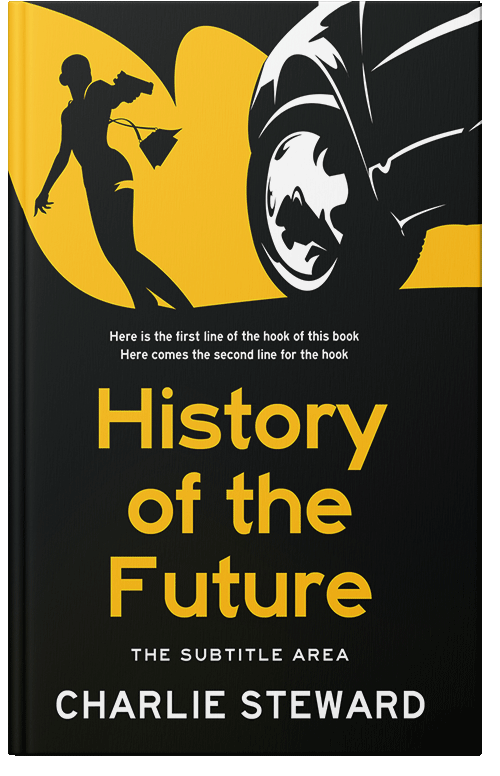 Front view of Premade Action & Adventure Book Cover - Cod Gray