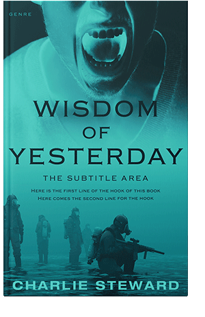 Pre Made Book Cover Eastern Blue