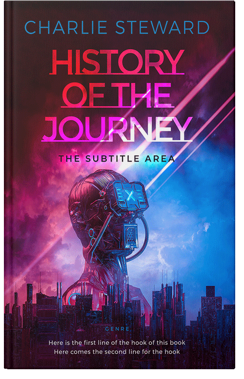 Front view of Premade Science Fiction Book Cover - Hopbush