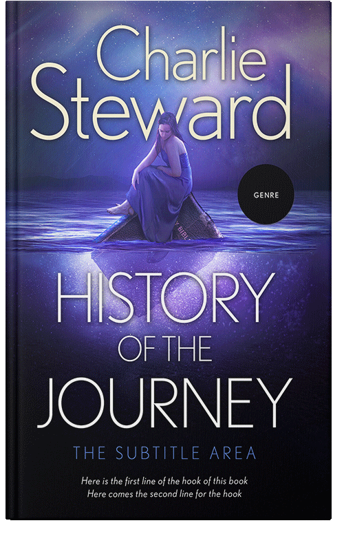 Front view of Premade Literary Fiction Book Cover - Ebony