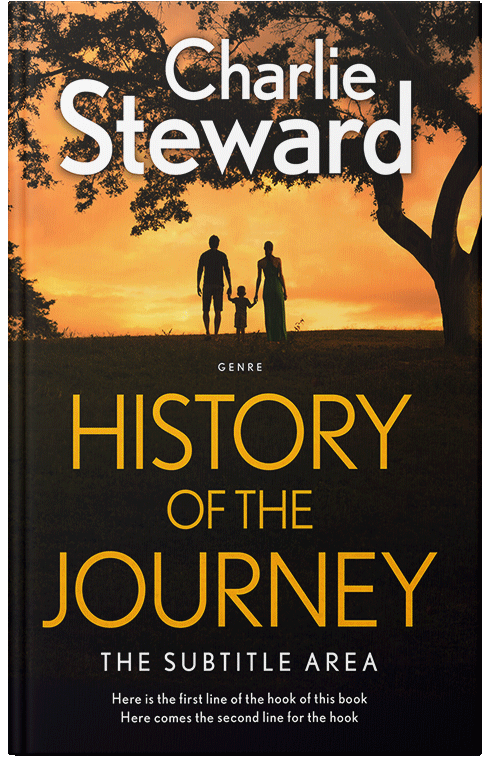 Front view of Premade Family & Parenting Book Cover - Asphalt