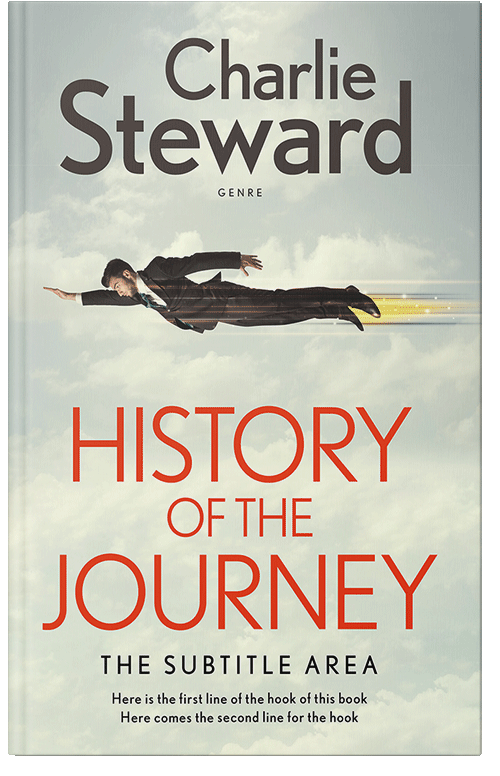 Front view of Premade Business Book Cover - Periglacial Blue