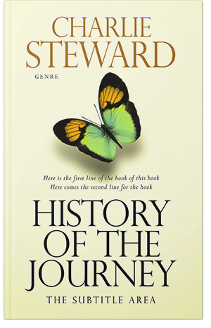 Premade Book Cover Citrine White