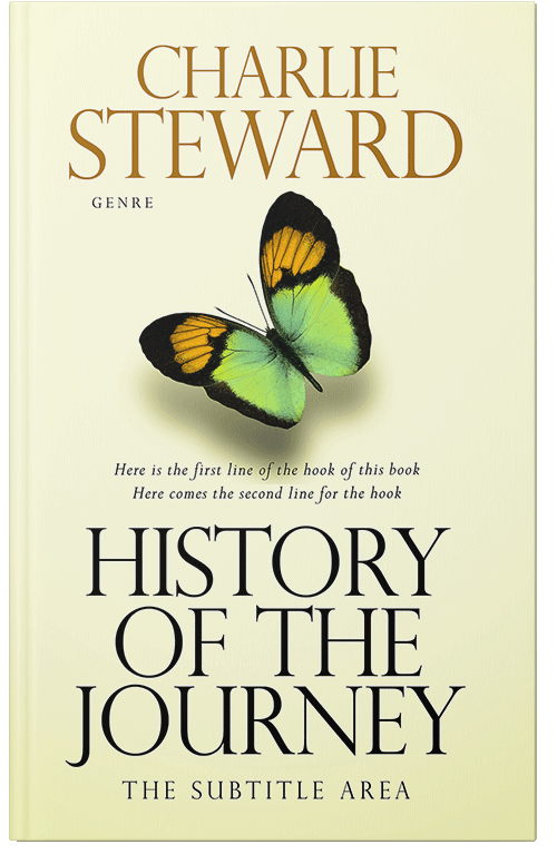 Front view of Premade Self-Improvement & Self-Help Book Cover - Citrine White