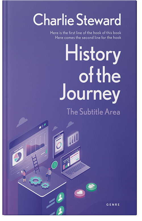 Front view of Premade Business Book Cover - Butterfly Bush