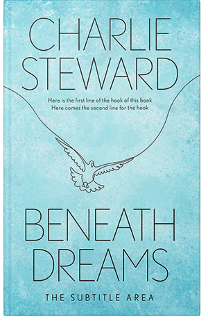 Premade Book Cover Blizzard Blue