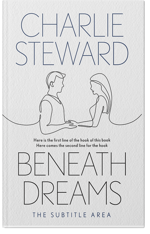 Front view of Premade Romance Book Cover - Gallery