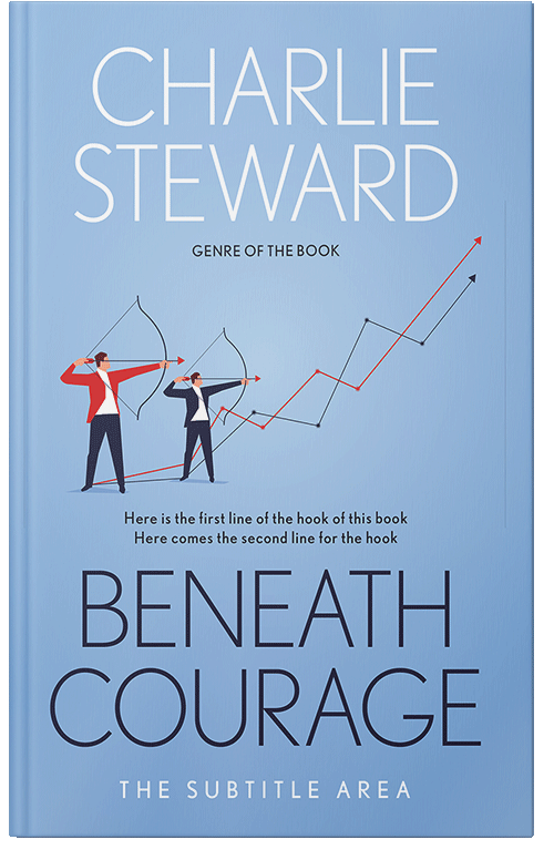 Front view of Premade Business Book Cover - Regent St Blue