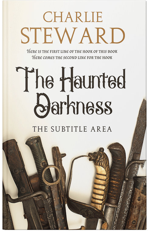 Front view of Ecru White #21384 - Premade Fantasy Book Cover