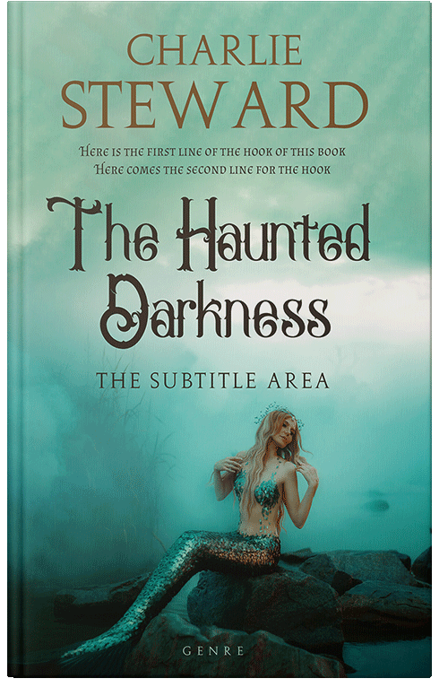 Front view of Premade Fantasy Book Cover - Neptune