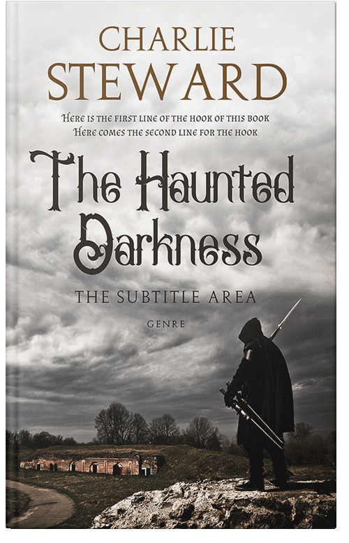 Front view of Premade Fantasy Book Cover - Timberwolf