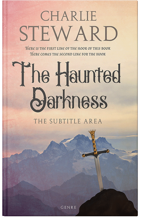 Front view of Premade Fantasy Book Cover - Clam Shell