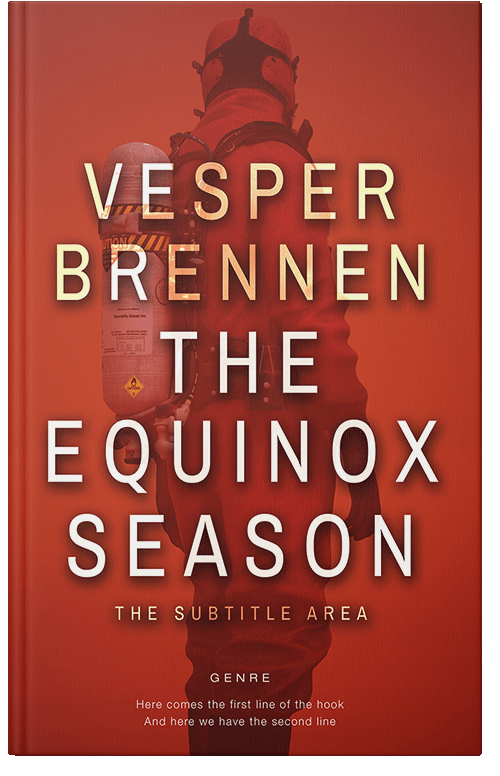 Front view of Premade Apocalyptica Book Cover - Roof Terracotta