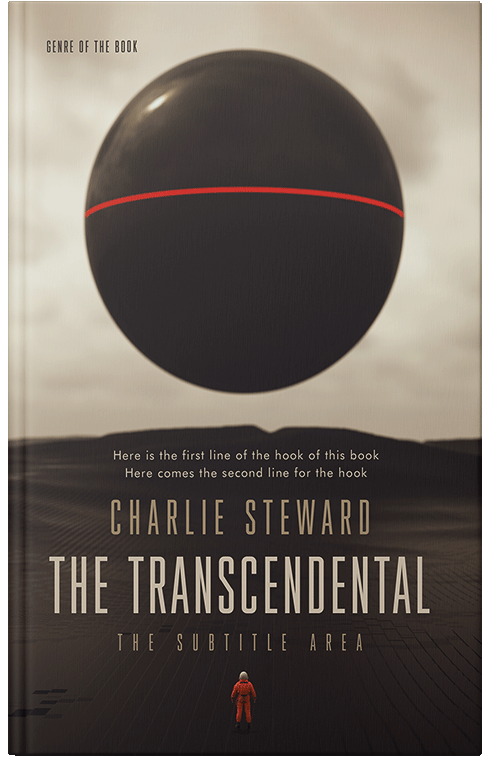 Front view of Premade Apocalyptica Book Cover - Cocoa Brown