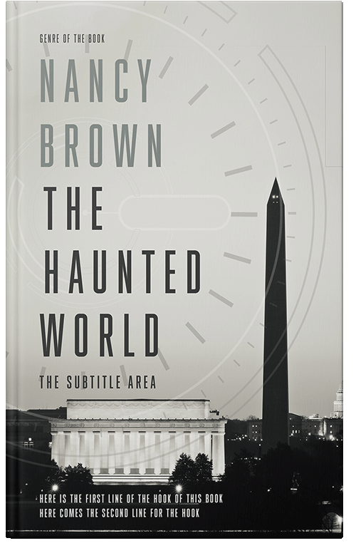 Front view of Premade Mystery & Thriller & Suspense Book Cover - Quill Gray