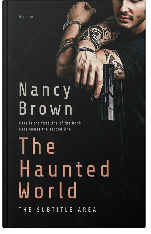 Front view of Premade Action & Adventure Book Cover - Rodeo Dust