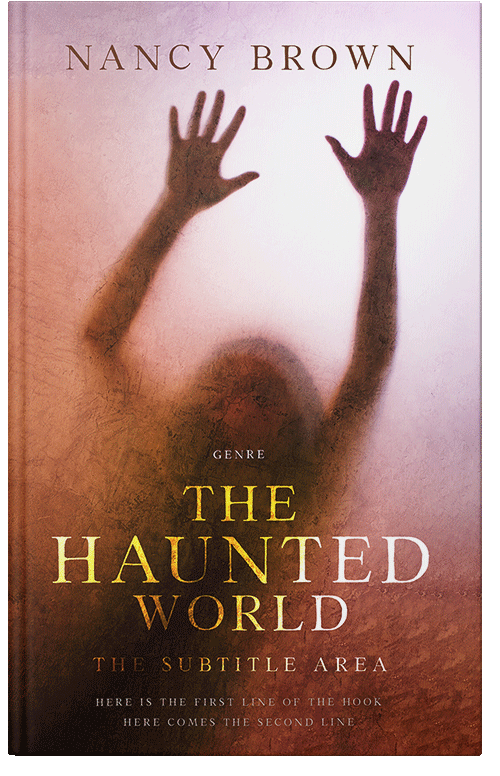 Front view of Premade Horror Book Cover - Cavern Pink