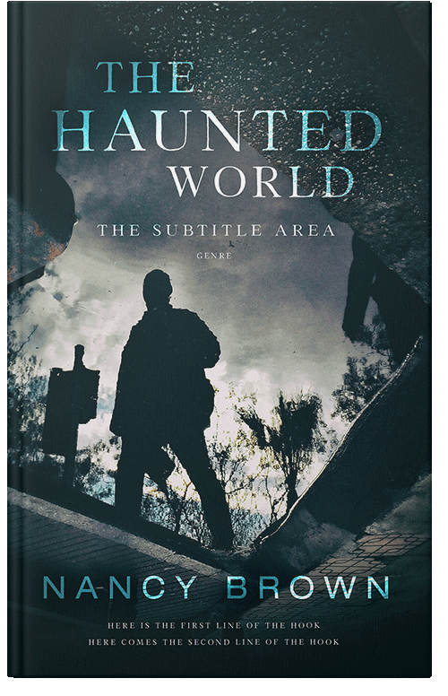 Front view of Premade Mystery & Thriller & Suspense Book Cover - Gray Nickel