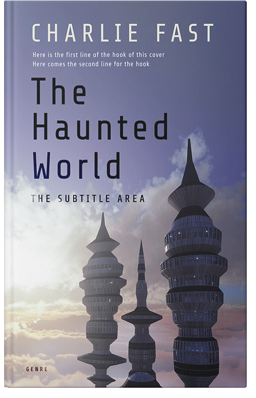 Front view of Premade Science Fiction Book Cover - Storm Gray