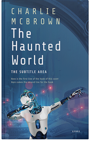 Premade Book Cover Astronaut