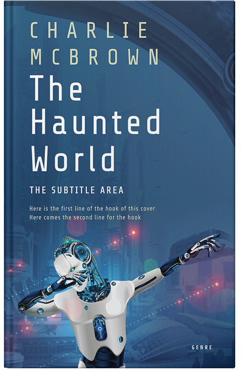 Front view of Premade Science Fiction Book Cover - Astronaut