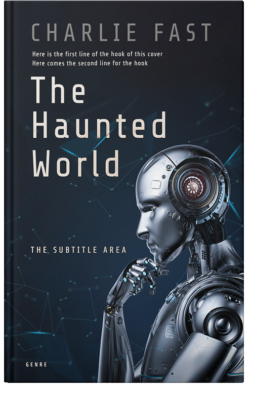 Front view of Premade Science Fiction Book Cover - Ebony